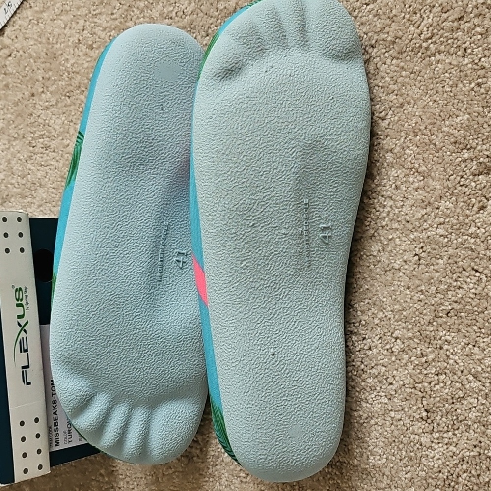 NIB Flexus Clogs By Spring Step 41 Flamingo 🦩 Miss Beaks Turquoise - Picture 3 of 4